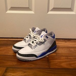 JORDAN 3 RACER BLUE WORN ONCE SIZE 8
